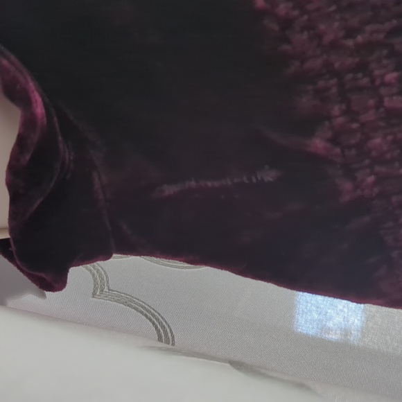 💜 Whimsigoth Ruffled Merlot Bolero Jacket - Picture 10 of 10